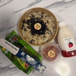 นมเกาหลี ข้าวจูม็อกบับ น้ำมะเขือเทศแช่เย็น