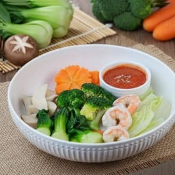 สุกี้ไลท์โบวล์กุ้งสุก