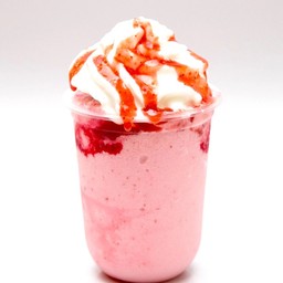 นมสดสตอเบอร์รี่ปั่น