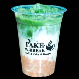 ลิ้นจี่มัทฉะลาเต้