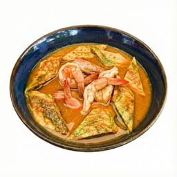 แกงส้มไข่ชะอมกุ้งสด