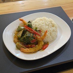 กุ้งทอดซอสเขียวหวาน