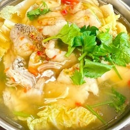 ปลาเก๋าต้มมะนาว