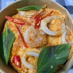 BB Omelet ( ข้าวไข่ข้น🍳 ,ขนมปังอบชีท🍞 ,เครื่องดื่ม🍵 )