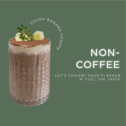 Cocoa banana frappe
