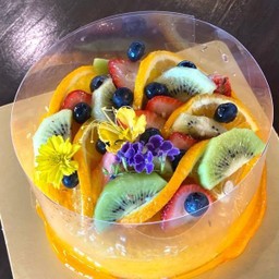 เค้กส้ม 1ปอนด์(เพื่มผลไม้)lineman