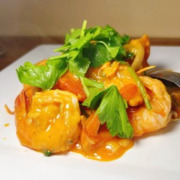 กุ้งผัดไข่เค็ม