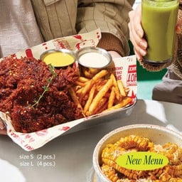 American Hot Spicy Chicken +Corn Ribs (4 pcs.)