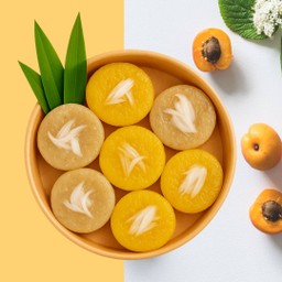 ขนมกล้วยนึ่ง+ขนมฟักทองนึ่ง 6 ชิ้น
