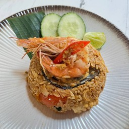ข้าวผัดต้มยำมันกุ้ง
