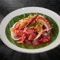 ยำปลาทูน่าแซ่ป