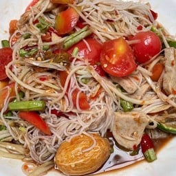 (เจ๊3ตอ )ข้าวขาหมู หมูกรอบ หมูแดง ยำแซ่บ  1