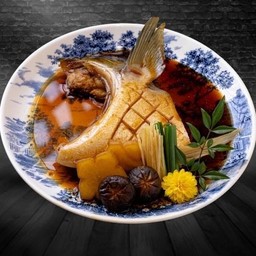 คางปลาบุรีต้มซีอิ๊วสไตล์ญี่ปุ่น