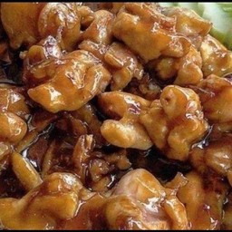 ไก่หวานเค็มหมักนุ่มเด้ง ราดข้าว (ข้าวหอมมะลิแท้100%)