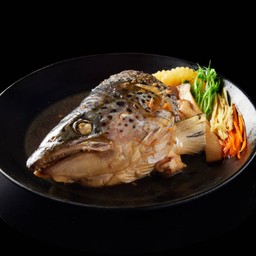 หัวปลาแซลมอนต้มซีอิ๊วญี่ปุ่น