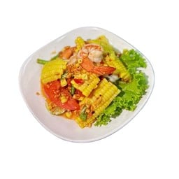 ส้มตำข้าวโพดกุ้งสุก