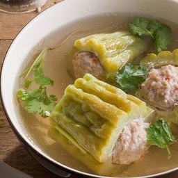 ต้มจืดมะระยัดใส่หมูสับ