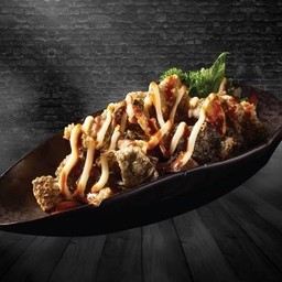 หนังปลาแซลมอนทอดกรอบ