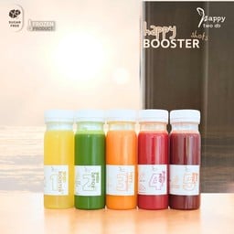Happy Booster Shots #frozen (เซ็ทน้ำผักผลไม้ สกัดเย็นแช่แข็ง 5 สูตร)