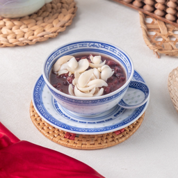 ถั่วแดงต้มแปะฮะ  红豆炖百合 Stewed Red Beans with lilly bulb