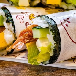 เบอร์ริโต้ กุ้งทอดครีมชีส