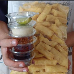 ข้าวแรมฟืนทอด( ทอดเอง) 1 กิโลกรัม พร้อมน้ำจิ้ม