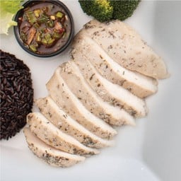 สเต๊กอกไก่ซูวีด์ซอสเกรวีไก่