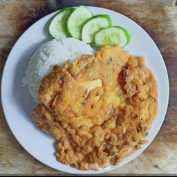 ข้าวไข่เจียวเนื้อสับ