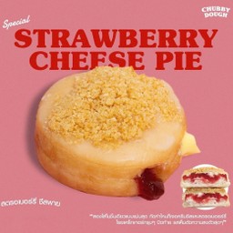 สตรอเบอรี่ชีสพายโดนัท