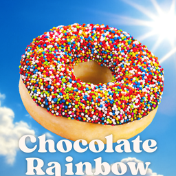 ช็อกโกแลตเรนโบว์โดนัท