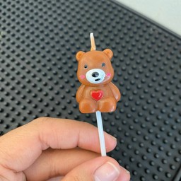 เทียนหมี(สีน้ำตาลเข้ม) 1 อัน