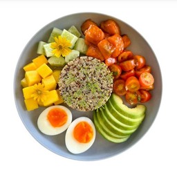 Miso Salmon Quinoa Bowl