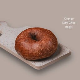 Orange Dark Choc Bagel