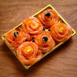 แซลมอนดอกไม้6ช่อง