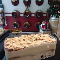 Coconut Tiramisu Small 180g. without Rum