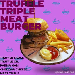 Truffle Australian wagyu beef burger  Triple Meat