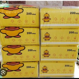 ทิชชู่เป็ดเหลือแพ็ค4ห่อ