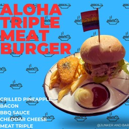 Aloha Australian wagyu beef burger Triple meat