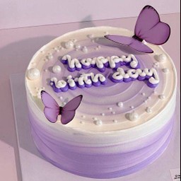 เค้กผีเสื้อม่วง