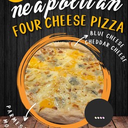 (10 inches) Pizza Four cheese (V)