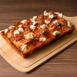 Sausage and Cream Cheese - Detroit Style Pizza
