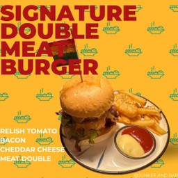 Signature Australian wagyu beef burger Double meat
