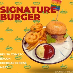 Signature Australian wagyu beef burger Single meat