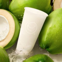 มะพร้าวหอมนมสดปั่น