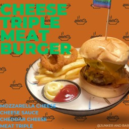 Cheese Burger with Beef Triple meat