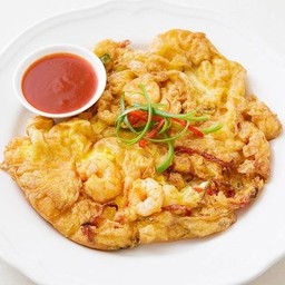 ข้าวไข่เจียวกุ้งสับ