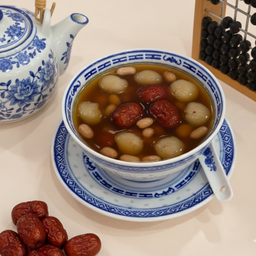 ถั่วลิสงต้มลำไย Boiled Peanuts With Longan