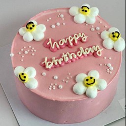 เค้กเดซี่ชมพู