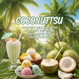 Coconuttsu โคโค่นัทสึ : มะพร้าวปั่น & ไอศครีม ห้วยวังนอง