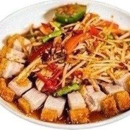 ส้มตำหมูกรอบ